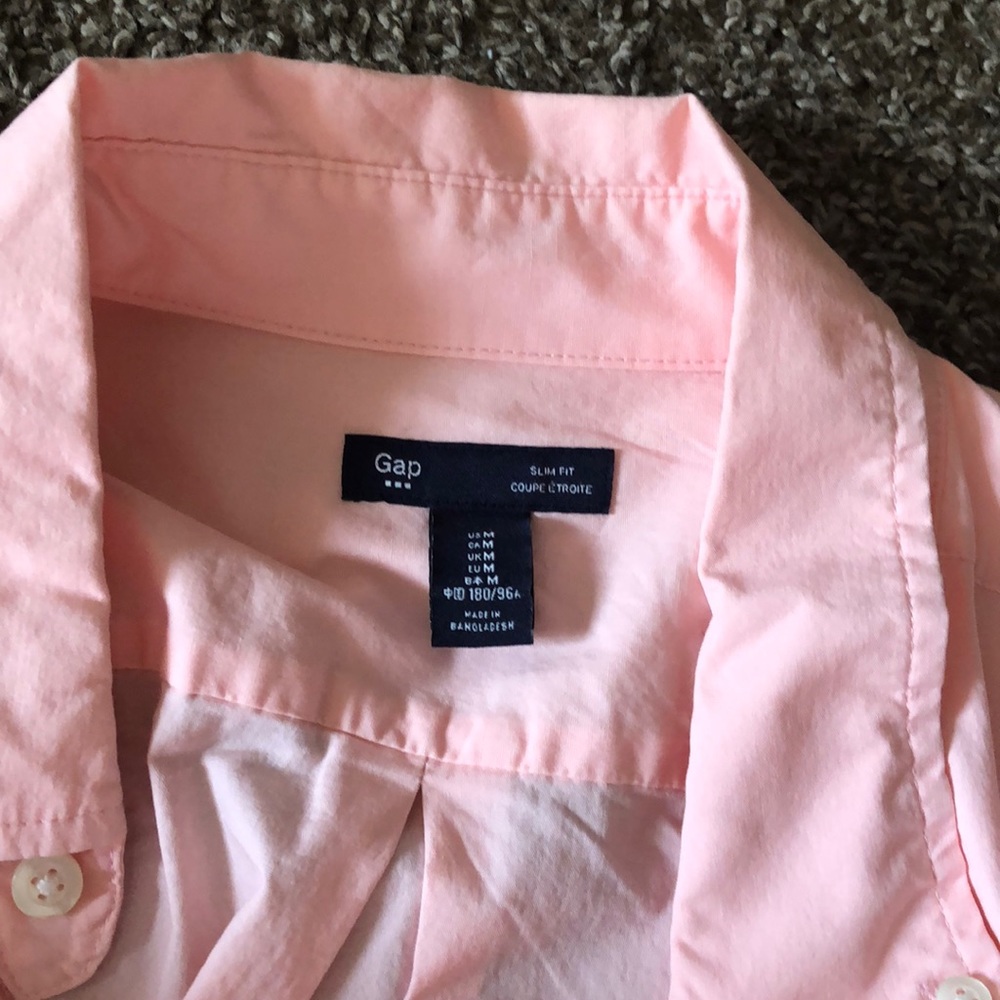 Pink casual button down - Picture 2 of 2